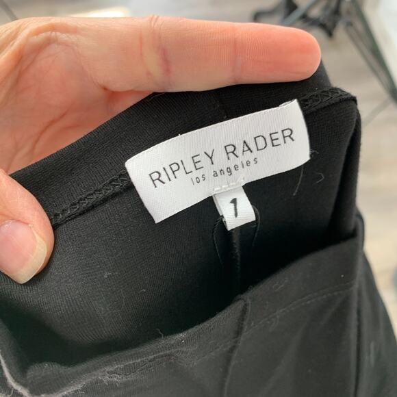 Ripley Rader Wide Leg Black Ponte Wide Leg Flowy Pants Size 1 XS - Picture 4 of 4